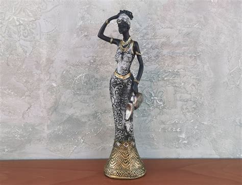 African American Figurine Woman Statue African Art African Woman