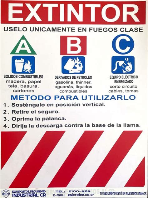 Tabla De Poliestireno Para Extintor Equipos Seguridad Industrial