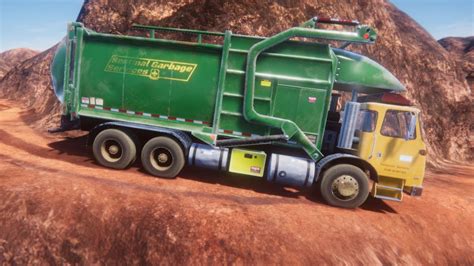 My Truck Game Cabover Garbage Truck Mountain Driving Youtube