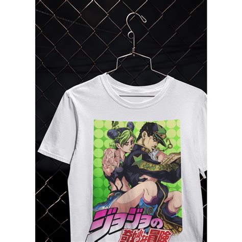 Camiseta T Shirt Jolyne E Jotaro JoJo S Bizarre Adventure Anime