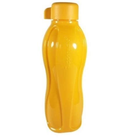 Garrafa Tupperware Eco Tupper Amarela 500ml Moda Esportiva Feminina