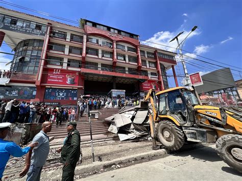 Balen Shah Goes Around Town With Bulldozer Photo Gallery Nepal