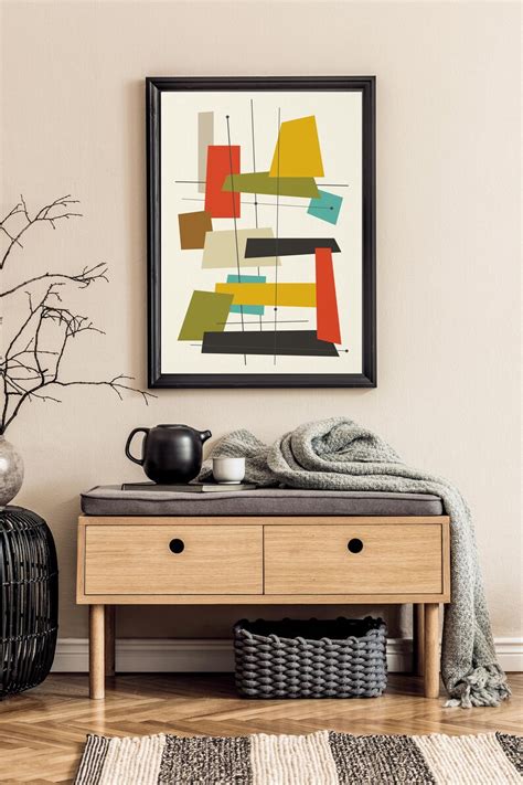 Retro Print Mid Century Modern Prints Mid Century Poster Etsy