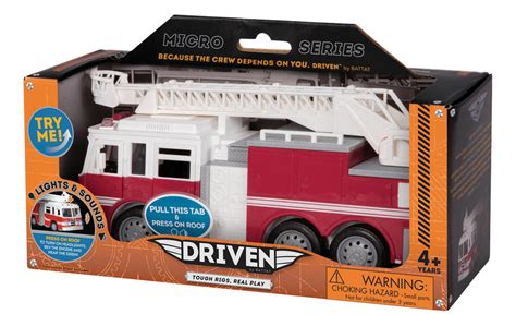 Driven Mini Fire Truck with Lights & Sounds - Toy Sense