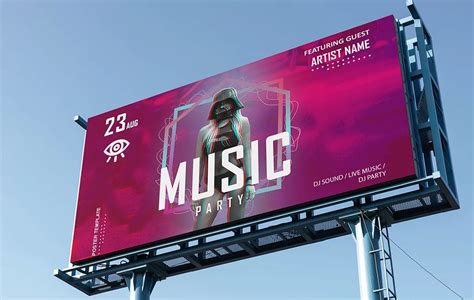 Billboard Music Mockup - Mockups For Free