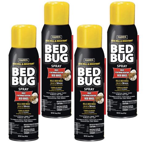 Harris 16 oz. Egg Kill and Resistant Bed Bug Spray (Pack of 4)-BLKBB16A ...