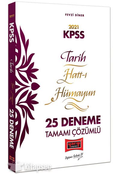 2021 KPSS Tarih Hattı Hümayun Tamamı Çözümlü 25 Deneme Yargı Yayınları