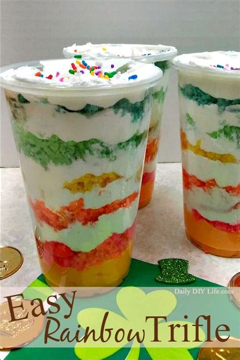 Easy Rainbow Trifle A St Patricks Day Treat