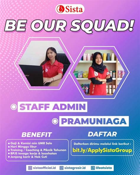 Lowongan Kerja Juli Pramuniaga Sista Group Di Solo Info Loker Solo