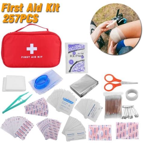 KIT 257Pcs Trousse d urgence soin premiers secours Cdiscount Santé