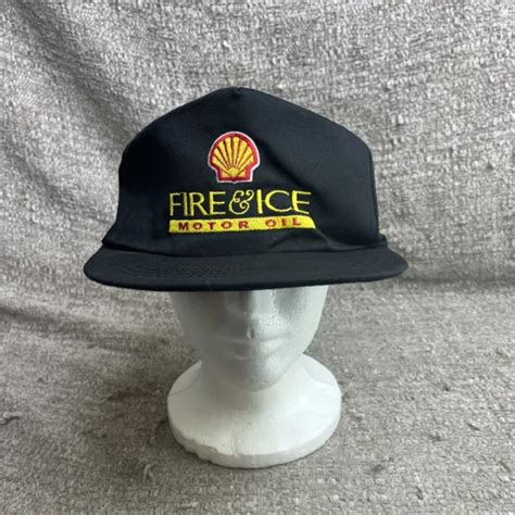 Shell Gas Fire And Ice Motor Oil Dale Jarrett Nascar 18 Hat Cap Vintage £