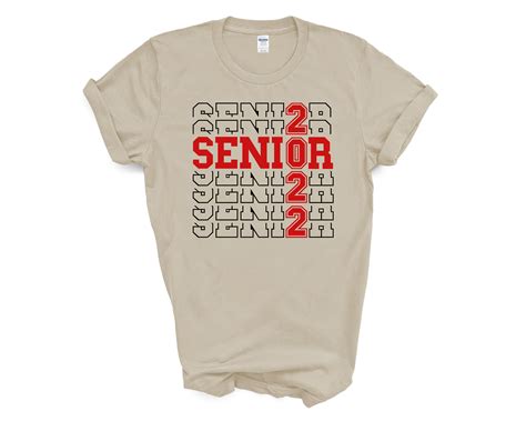 Class Of 2022 Senior Repeating T Shirt Senior 2022 Shirt Graduation