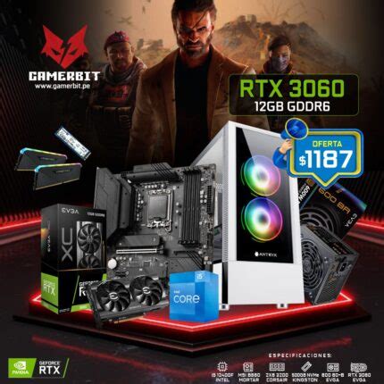 PC GAMER INTEL CORE I5 12400F GEFORCE RTX 3060 12GB GDDR6 Gamerbit