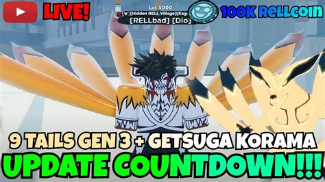 9 TAILS GEN 3 GETSUGA KORAMA HELPING SUBS GET JINS SCROLLS Shindo