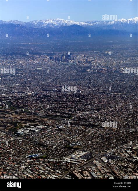 Aerial View Of Los Angeles Hi Res Stock Photography And Images Alamy