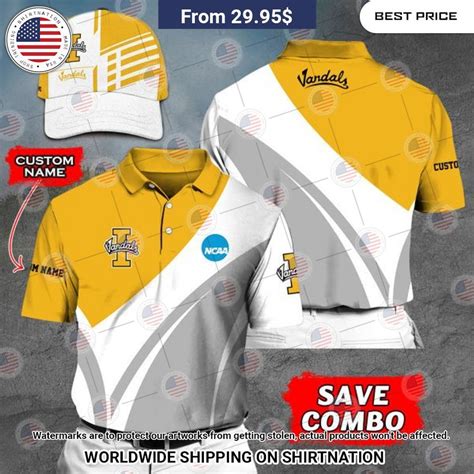 Idaho Vandals Custom Polo Shirt • Shirtnation Shop Trending T Shirts