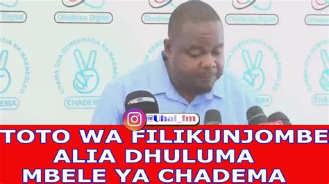 Balaa Mtoto Wa Deo Filikunjombe Aibukia Mkutano Wa Chadema Alia Na