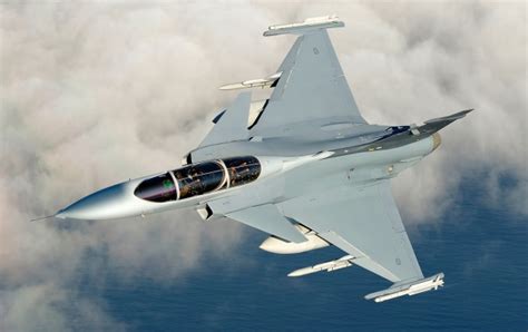 Gripen Fighter Jet Seen From Above wallpapers