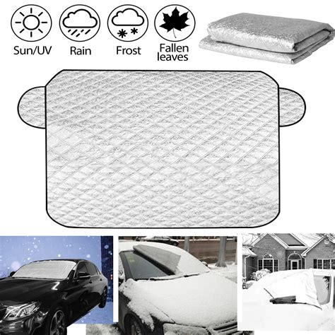 Liwarace Car Auto SUV Windshield Front Window Cover Winter Snow Ice Frost Guard Sun Shade ...