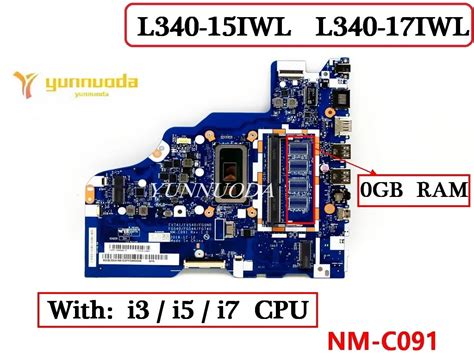 Placa base para ordenador portátil Lenovo IdeaPad NM C091 L340 15IWL