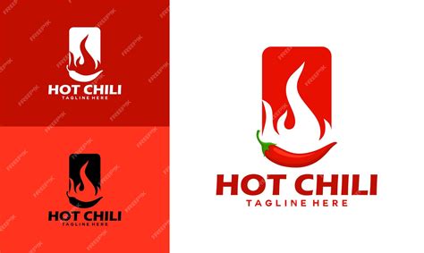 Premium Vector Hot Chile Logo Design Concept Vector Template Spicy Chili Logo Icon Premium Vector