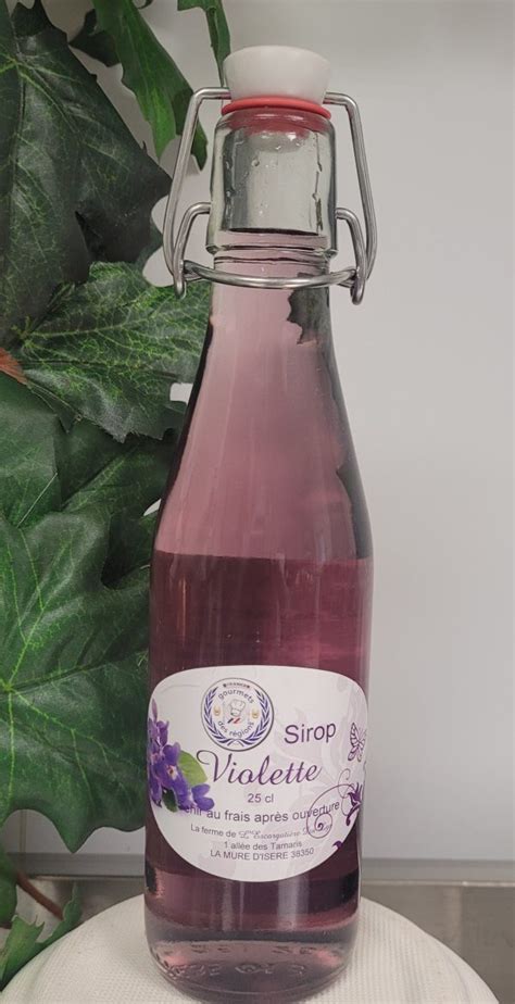 Sirop Artisanal De Violettes Escargoti Re Du Lys