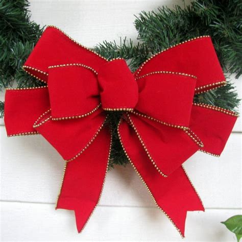 Wreath Bow Red Velvet Christmas Wreath Bow Red Velvet