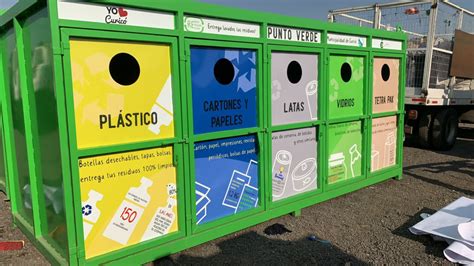 Curicó Campaña de reciclaje comienza con instalación de puntos limpios