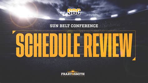 2024 Sun Belt Football Schedule Review Frary And Smith Youtube