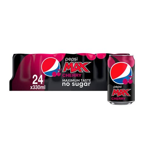 Pepsi Max Cherry Cans 24 X 330ml Compare Prices And Buy Online