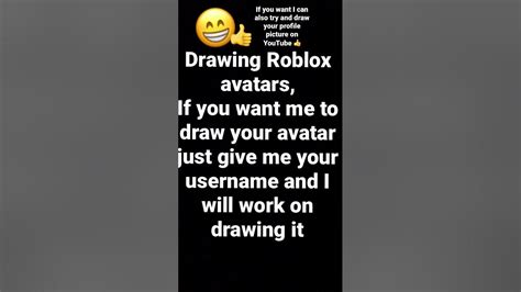 Drawing Roblox Avatars And If You Want I Can Also Draw Your Profile