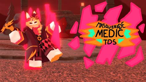 New Masquerade Medic Skin Showcase Tower Defense Simulator Tds Youtube