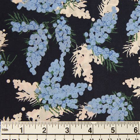 Printed Cotton Voile Fabric Perennial Flowers Width 140cm Lincraft New Zealand