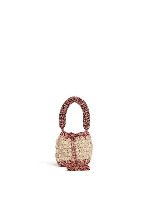 Crochet Seashell Mini Bag In Neutrals Alanui Official Website