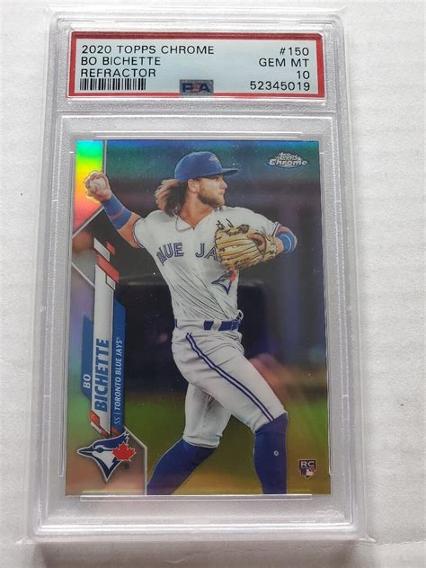 2020 Topps Chrome Bo Bichette Refractor RC PSA 10 Gem Mint EBay