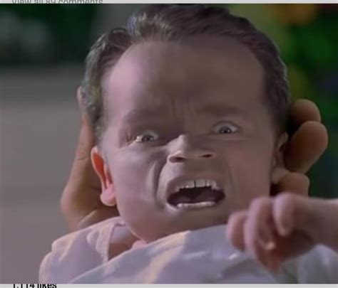 Baby Arnold Schwarzenegger from movie junior (1994) : r/oddlyterrifying