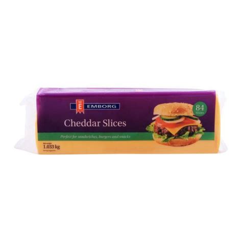 Emborg Cheddar Slices 84 Pack Samrah Enterprises