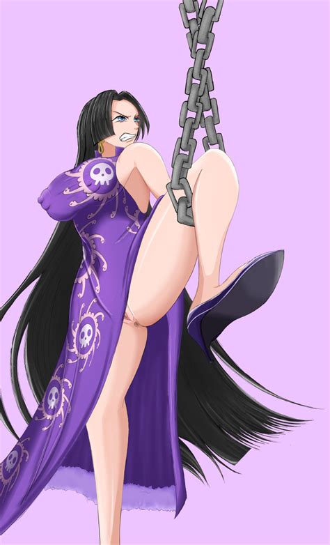 Rule 34 Artist Request Big Breasts Boa Hancock Chains Female Female Only Long Hair One Piece