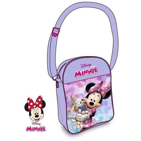 Sac Bandouli Re Minnie Disney Violet X X Cm Fille Sacoche Neuf