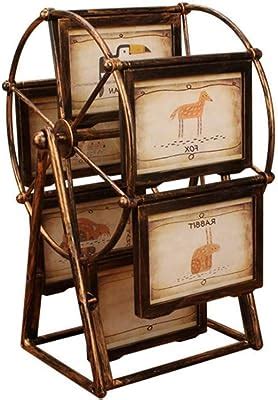 Rotating Ferris Wheel Picture Frame Desk Table Top Vintage Photo