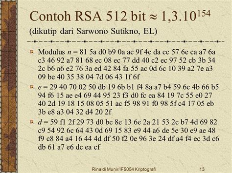 Bahan Kuliah Ke 16 If5054 Kriptografi Ppt Download