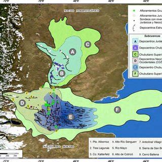 Mapa Esquem Tico Mostrando Las Distintas Subcuencas Y Depocentros En El