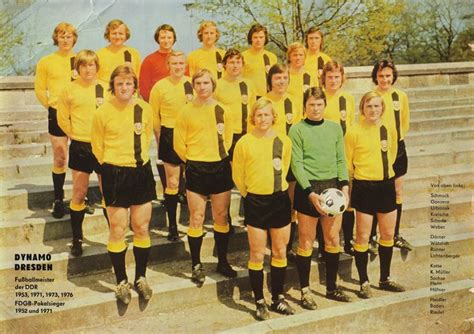 Dynamo Dresden Of East Germany Team Group In Germany Football