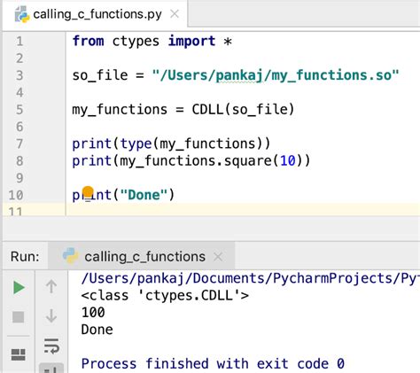 Calling C Functions From Python Digitalocean