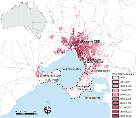 Melbourne Victoria Australia And Surrounding Areas Showing Download Scientific Diagram