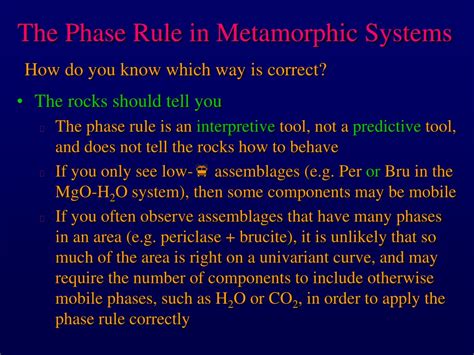 PPT Equilibrium Mineral Assemblages In Metamorphic Rocks PowerPoint