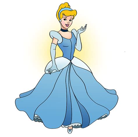 Simple Cinderella Drawing