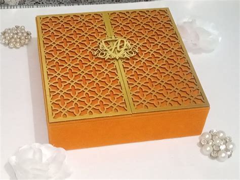 Red MDF Velvet With Laser Wedding Invitation Box 2 Leaflet At Rs 5450