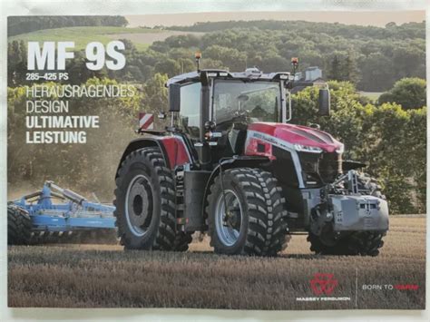 Tracteur Massey Ferguson Mf S Prospectus Brochure Eur Picclick Fr