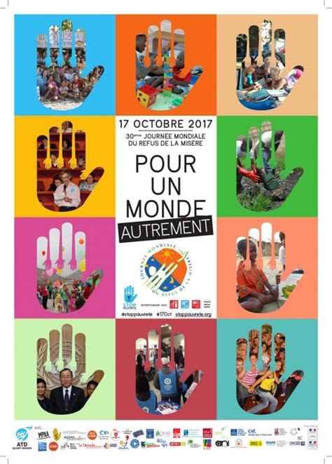 Découvrez l affiche du 17 octobre journée mondiale du refus de la misère